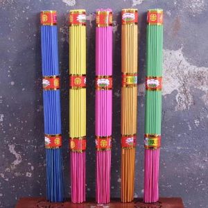 185Pcs Praye Chinese Incense Stick Slight Smoke Inscents Stick Insenso Holder 5 Colors Joss Stick Insenso For Bad Spirit