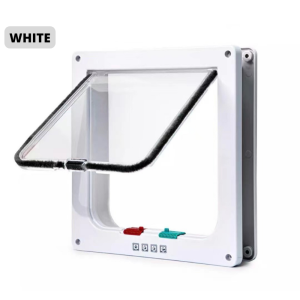 Pet Flap Door with 4 Way Security Lock for Dog Cats in 4 Sizes