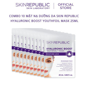 Combo 10 Mặt nạ dưỡng da Skin Republic Hyaluronic Boost Youthfoil Mask 25ml