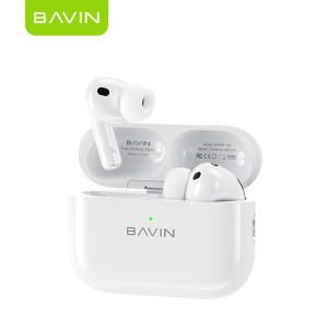BAVIN BA109 TWS Hi-Res Audio Sound Wireless Bluetooth 6.0 Earphones w/ Microphone & Type-C Charging for Android & iPh