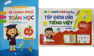 Sách - Combo Bé chinh phục toán học và Tập đánh vần tiếng việt (2 quyển)