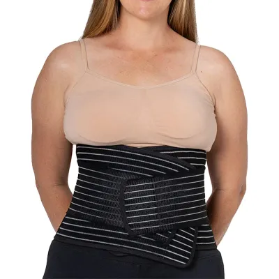 Postpartum Belly Band Abdominal Binder Post Surgery Belly Wrap C Section Recovery Must Haves Girdle for Postnatal Care Waist/Pelvis Belt for Back Pain Relief