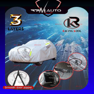 TOYOTA Series RACINGKOOL Zipper Car Cover Premium Keep temperature Wear-resistant Waterproof Sun-proof CELICA AE ALTIS