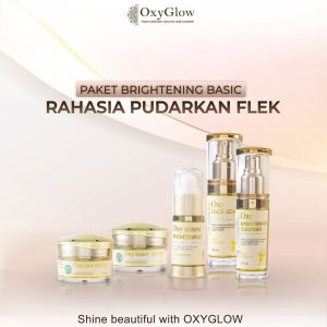 Oxyglow Paket Brightening Basic (Perawatan untuk Masalah Flek Noda Hitam Kulit Tidak Merata dan Kusam)