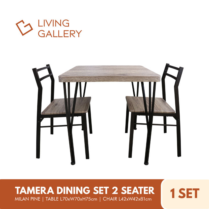 Living Gallery Tamera Dining Table 2 Seater | Durable & Sturdy | Perfect For Small Spaces | Easy ...
