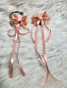 Sét 02 cái buộc tóc nơ cho bé. KT 6x20cm. Nhật thiết kê theo yêu cầu của khách