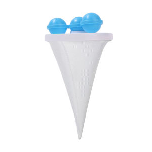 1Pc Portable Lightweight Magical Washing Machine Hair Removal Catcher Filter Mesh Cleaning Balls Bag Laundry Accessories