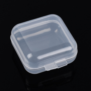 5/10pcs Mini Storage Box Transparent Square Plastic Packaging Container Box Portable Earring Bracelet Jewelry Storage Box