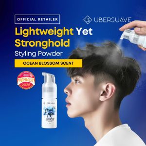 [NEW LAUNCH OFFER] Ubersuave Cloud Mist Hair Styling Lightweight & Strong Hold Powder 15g Enhanced Volume & Texture-SGPOMADES