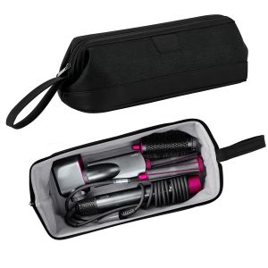 Travel Storage Bag Compatible with Dyson Hair Dryer/Airwrap Hair Stylers/Corrale Hair StraighterWaterproof Travel Pouch for Dyson Air Wrap Hair StylersPortable Carrying Case(Black/Grey/Dark Grey)
