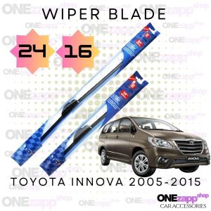 WIPER BLADE TOYOTA INNOVA 2005-2015 BANANA TYPE RUBBER MATERIAL 24 16