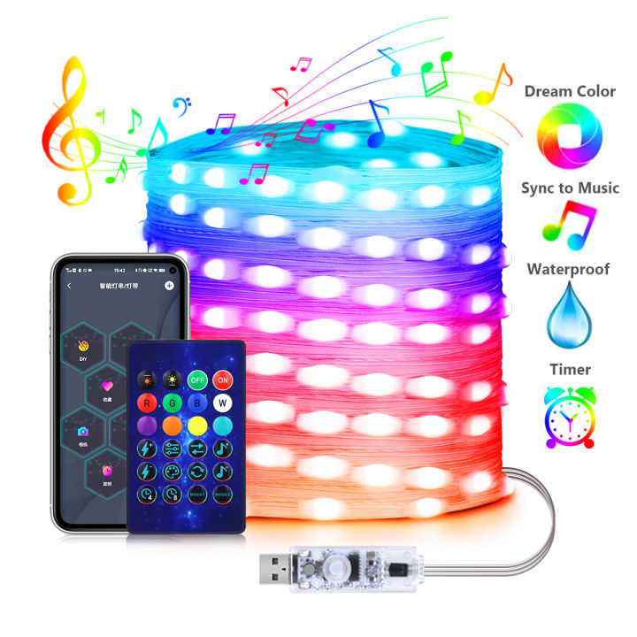 【HOT SALE】 10m/20m Usb Tree Led String Lights With Smart Bluetooth App ...