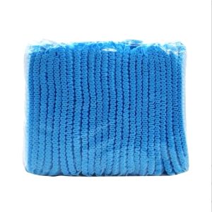 Premium Disposable Blue Bouffant Caps / Hair Nets (100pcs)