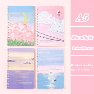 High Beauty Student Coil Notebook A5 Classroom Homebook Creative Cute Notebook Diary Book Childrens Gift