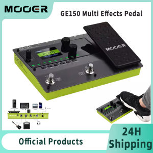 (PH 24H Shipping)MOOER GE150 Amp Modelling & Multi Effects Pedal 55 Amplifier Models 151 Effects 80s Looper 40 Drum Rhythms 10 Metronome Tap Tempo OTG Function