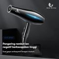 HAN RIVER HAIR DRYER NEGATIVE IONS HAIR DRYER LOW WATT 800W PENGERING RAMBUT BLACK. 