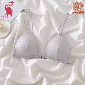 เสื้อชั้นในผู้หญิง ทรงยุโรป สไตล์สาวฝอ​ ตะขอหน้า สายเดี่ยวเส้นเล็ก เหมาะสำหรับสาวอกเล็ก เซ็กซี่ A22