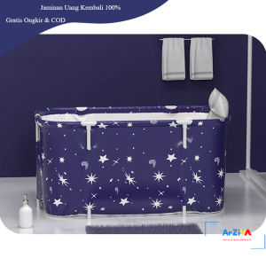 Xueqin SPA Bathtub Lipat Portable Adult Folding Bath 110x55x50cm - 18402