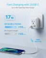 2 Pack European Travel Plug Adapter, VINTAR Foldable International Power Adapter with 2 AC Outlets 3 USB Charging Ports(2 USB C), Type C Power Adaptor to Most Europe Italy Spain France Iceland Germany. 