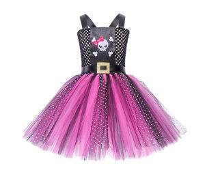 Halloween childrens costume cosplay Caribbean pirates playing puffy skirts childrens dresses stage performance costumes