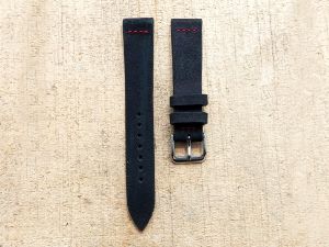 Tali Jam Tangan Selapis Kulit Sapi Asli Warna Hitam 25823 Bergaransi