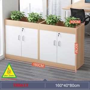 Tủ Hồ Sơ Dạng Thấp Tủ Tài Liệu Văn Phòng Gỗ MDF THS613 - Nội Thất Lắp Ráp Viễn Đông