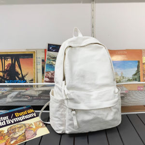 WYK150 Tas Ransel Wanita Pria Kanvas Tebal Sekolah Kuliah Backpack Impor TKM