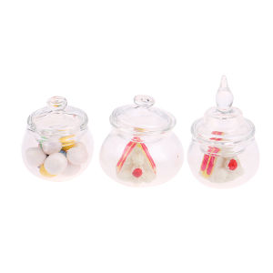 💥【Special price】💥UWO 1:12 dollhouse MINI Jar Candy bottle Storage TANK ห้องครัวขนาดเล็ก