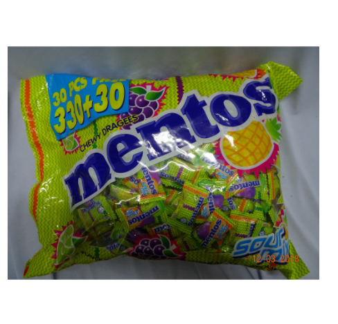 360 Pcs Mentos Sour Mix Chewy Dragees (LOCAL READY STOCKS) | Lazada