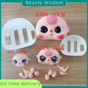 Beauty Wisdom 1 Set Doll DIY Accessories 5.5cm 10cm Replacement Face Hand Foot Kit For Baby Three Toy Style