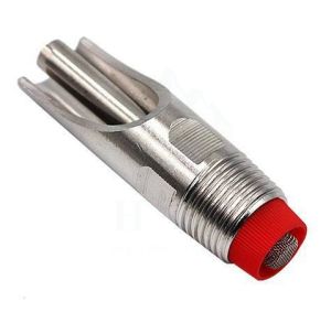【Fast delivery】1/2PT Thread Pig Hog Swine Drinker Waterer Pig Drinker Waterer Steel chrome gold Red Cap Duckbilled Swine Livestock Waterer Drinkers Nipples Water Drinking Stainless Steel Automatic Pig Drinker Waterer Red Cap Farm Water Dispenser Feeder