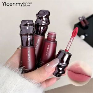 Yicenmy SHAQINUO Matte Velvet Lip Matte Velvet Finish ไม่แห้งช่วยให้ผิวสว่างขึ้น ทำให้ริมฝีปากดูสีขาวขึ้น