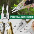 BIBURY Multitool Pliers Pro BI2045, Foldable Multitools with Replaceable Wire Cutters and Saw, Stainless Steel Multi Tool w/Upgraded Scissors and Screwdriver Set, Ideal for Camping, Fishing, Survival. 