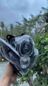 Lampu Depan Satria FU Barong Costume Dobel Biled Tranfomer Terang