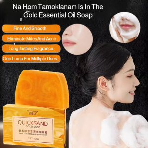 【HOT SALE】[Amino Acid Handmade Perfume Soap]Gentle Cleaning Soap Base Soap Golden Yellow Luster Skin Improvement Gold Dust Herbal Substance Quality Nourishment Essential Oil Soap