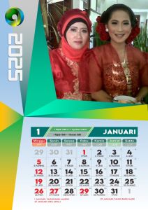 Kalender Nasional Format PPTX Ukuran 21x297cm Potrait Model Kld03