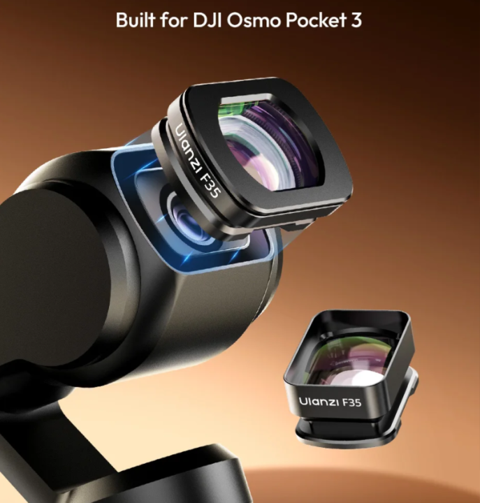 Ulanzi F35 Pocket Wide-Angle Lens Telephoto Lens for DJI Osmo