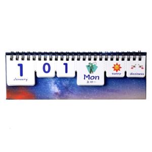 Reusable Astronomical Animal Theme Perpetuals Calendar Tear Off Design For Creative Workspaces Personalization