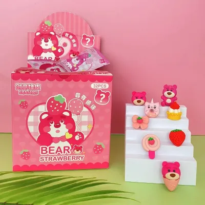 Túi Mù Unbox Nhân Vật Cabybara Pikachu Gấu Dâu Lotso Shin Bút Chì Túi Mù Tẩy Xóa Ngộ Ngĩnh Cute