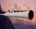YOUNG TURNING POINT 23 White Orange (Speed & Smash) (Free string & strung) Badminton Racket. 