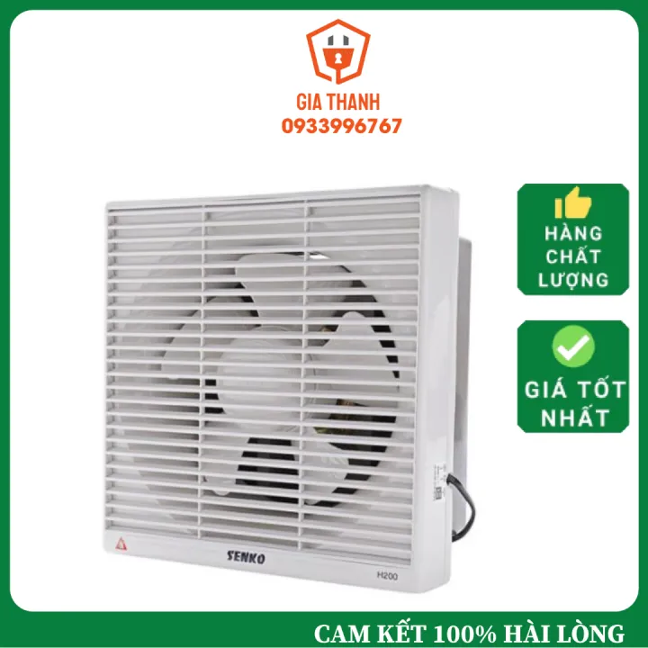 Quạt Hút Tường Thông Gió Senko H100 H150 H200 H250 Hàng chính hãng BH ...