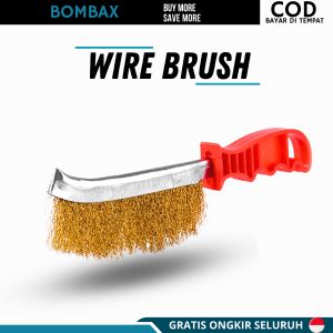 Sikat Pembersih Kawat Golok Kuningan Desain Praktis dengan Gagang Nyaman - Aplikasi Multifungsi