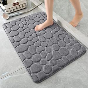 Soft Memory Foam Bath Mat Cobblestone Cobblestone Bathroom Rugs Super Water Absorbent Machine Washable Bath Rugs