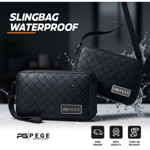 Tas Tangan 2in1 Original PEGE Oswald Exclusive Sling Bag Pria Pouch Waterproof - PG 9135