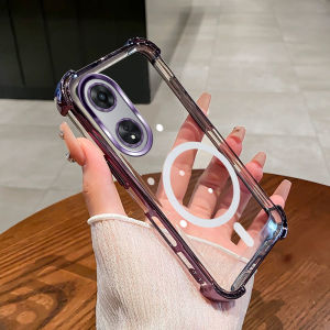 [ Shockproof ]Case For OPPO A18 A38 A98 5G Phone Case 2025 New Magnetic design aesthetic Case SZ15