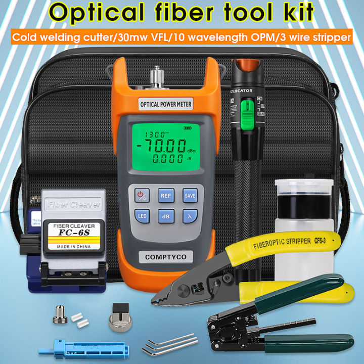 Kit D'outils Fibre Optique FTTH - Avec Mesureur De Puissance Et Localisateur De Défaut - Neuf