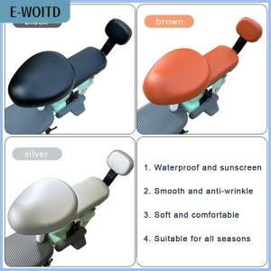 【E-WOITD】 PU Electric Bicycle Seat Cover Battery Car Bicycle Universal Seat Cover Sun Protection Breathable Soft And Comfortable