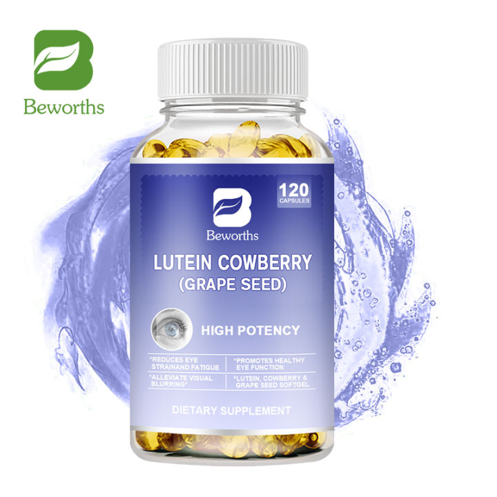 BEWORTHS Eye Vitamins Lutein Bilberry Capsules with Grape Seed Extract