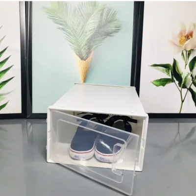 Hộp Đựng Giày Nắp Nhựa Cứng Hộp Để Giày Dép Cửa Nắp Ngang Lắp Ghép Thông Minh Chịu Lực Cao