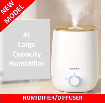 KONKA Electric Humidifier Aromatherapy Diffuser Humidifier Quiet Mist Maker Ultrasonic 4L Aromatherapy Humidifier essential oil diffuser for home bottom fill